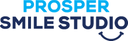 Prosper Smile Studio logo featuring text and blue smile icon design